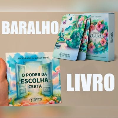 Combo Baralho Kahuna e Livro O Poder Da Escolha Certa